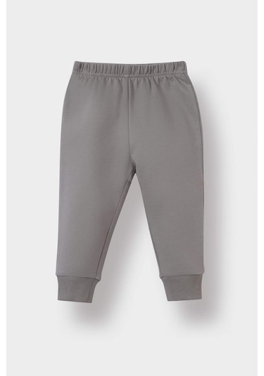 Defacto Erkek Bebek 2li Takım Baskılı Sweatshirt Eşofman Altı E8994a525augr454 Gri