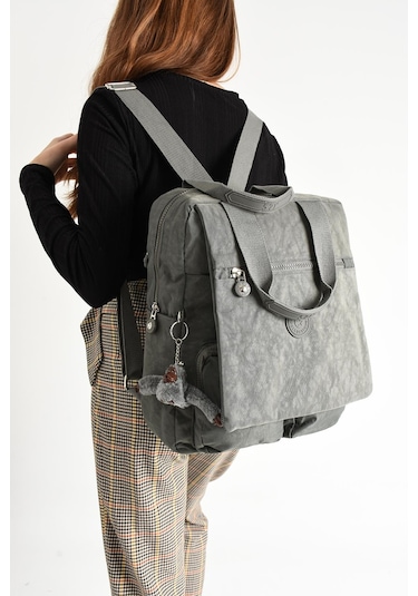 İki Fonksiyonlu Sırt Ve El Çantası Ultra Hafif Gri Model:571-5h - Gri