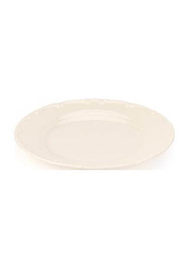 Tulu Porselen Liana Pasta Tabağı - Krem - 19 Cm Krem