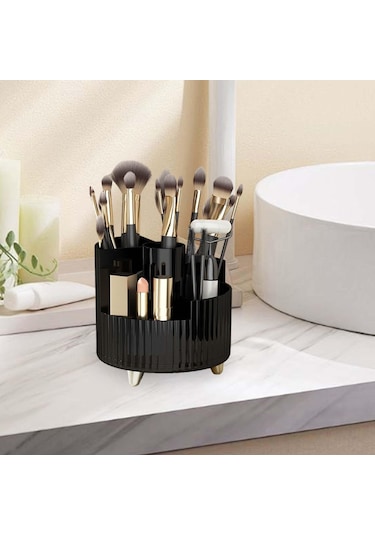 Homyl Dönen Makyaj Organizatör Masası Saklama Kabı Anti Kayma