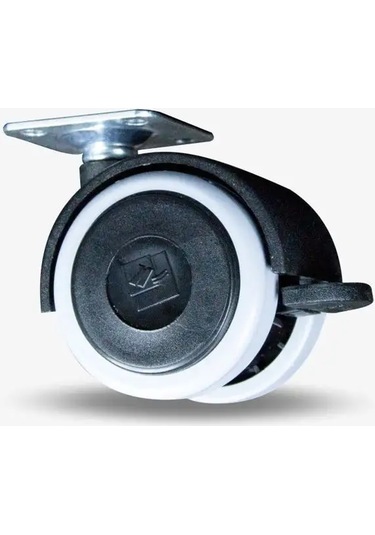 Ofk Mobilya Tekerlekleri 4 Adet D 48 Mm Dönebilen Frenli 166030403 Siyah