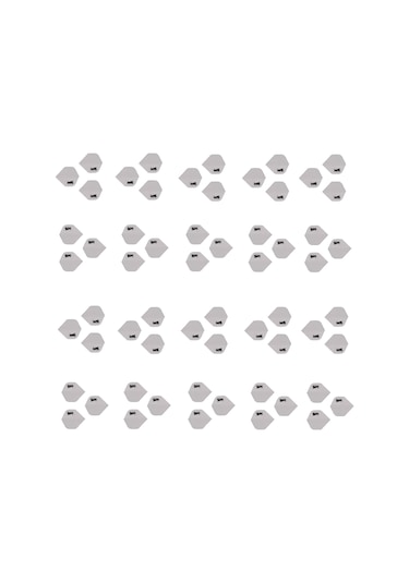 60 Adet (20 Set) Dartsan Dart Flight-Flayt. Beyaz. 100 Micron PET