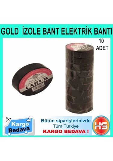 Gold İzole Elektrik Bantı 10 Adet N11.184
