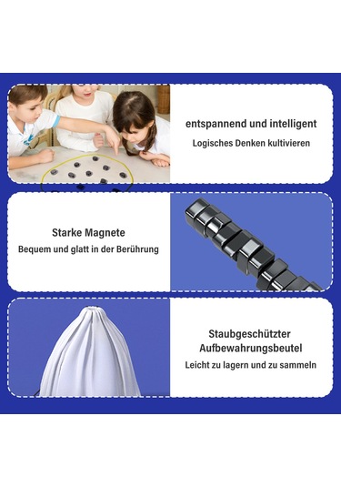 Yeni Manyetik Satranç Seti - 20 Taş, Halat Ve Sünger Tahta,b