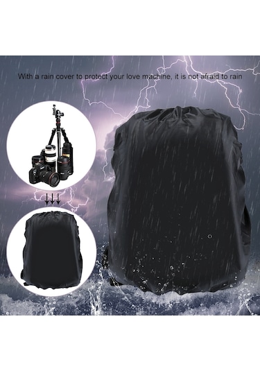 Butu Puluz Pu5011 Taşınabilir Su Geçirmez Çizilmeye Dayanıklı Sırt Çantası Kamera Taşıma Çantası - Siyah