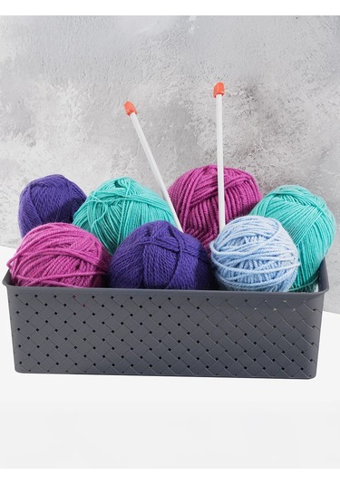 El Casa Depolama Sepeti 2 Adet, 7,5 L 58433850 Gri