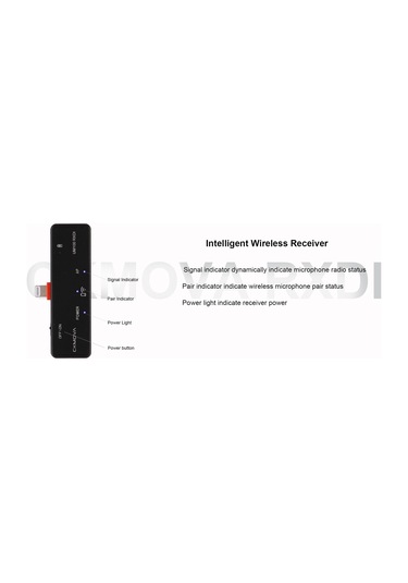 Ckmova Um100 Kit 6 Apple Uyumlu iPhone iOS için Kablosuz Yaka Mikrofon Seti