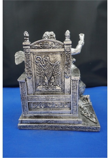 Zeus Ve Hera Mitolojik Heykel 30 Cm Dekoratif Biblo, Ev & Ofis Hediyelik Aksesuar Gümüş