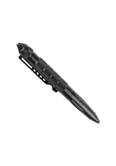 Pazly Yüksek Kaliteli Alüminyum Portatif Cam Kırıcı & Savunma Kalemi - Siyah, Gümüş, Altın Siyah Siyah