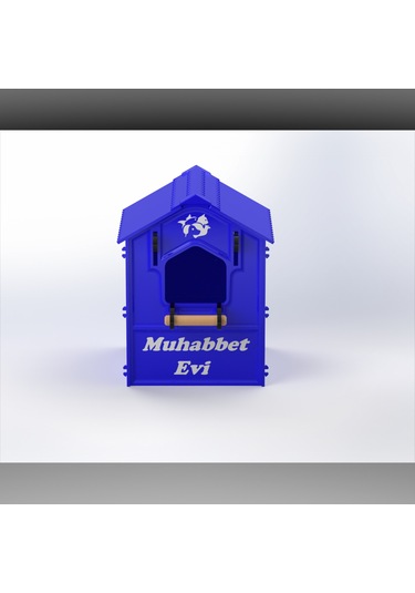 Plastik Kuş Yuvalığı Demonte 15x15x20 Lacivert