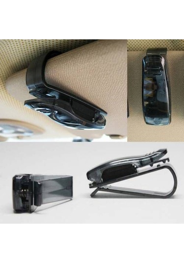 Oto Araç Içi Gözlük Tutucu 2 Adet Tutacağı Klips Aparatı Mandalı