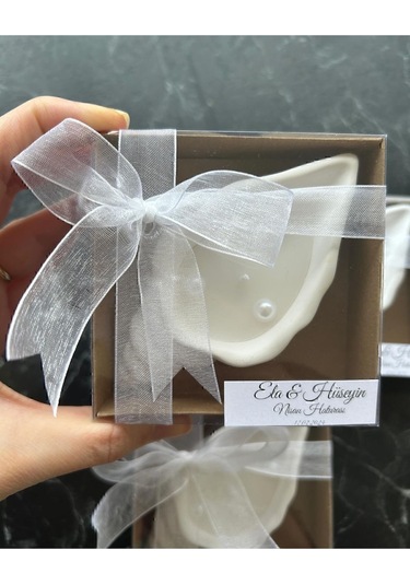 Süslenmiş Mum Nişan Hediyeliği 15 Adet