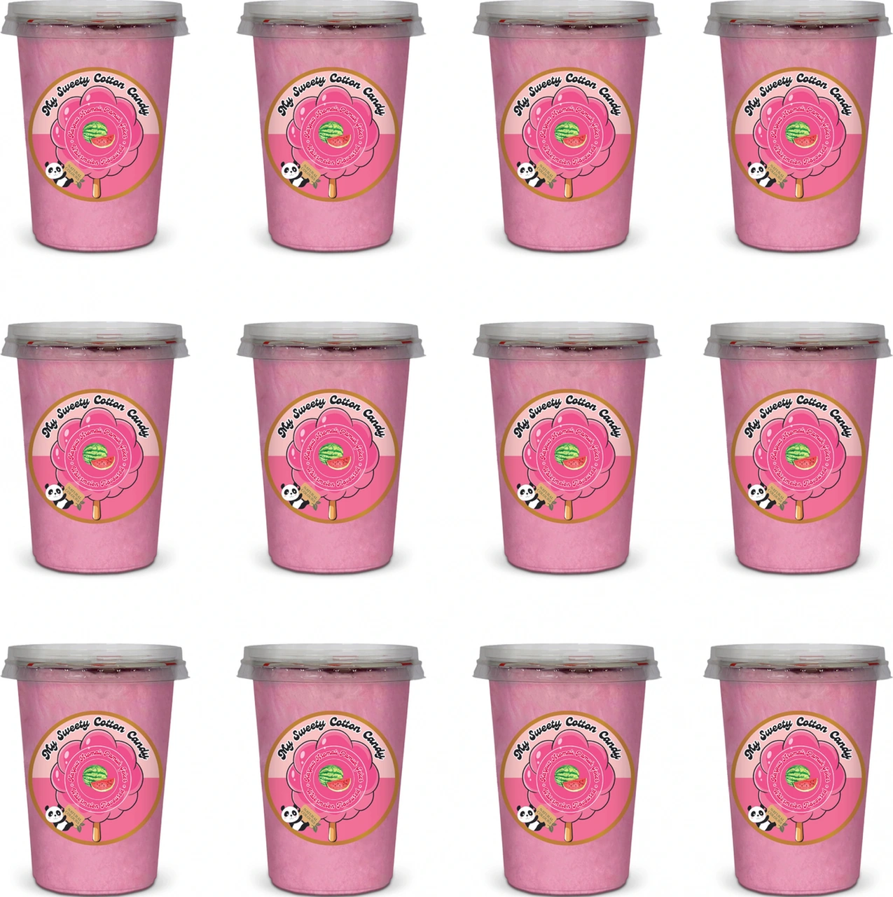 Karpuz Aromalı 12'li Gurme Pamuk Şekerler