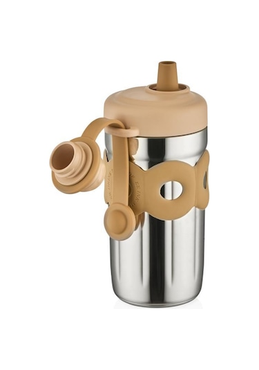 Shotay Donat Çelik Matara Çocuk 500ml Çelik Bej Çelik