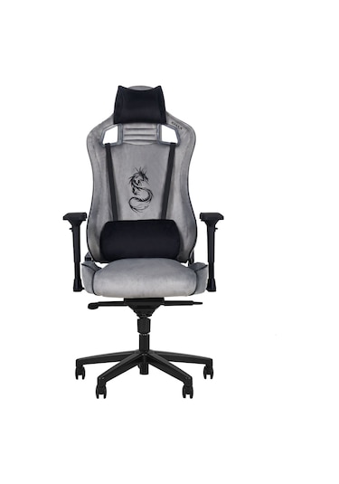 Pro Ayak Uzatmalı Kol Pedli Maximus Gri Oyuncu Koltuğu-1 Gri