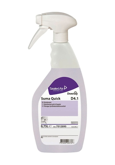 Diversey Suma Quick D4.1 Yüzey Dezenfektanı Sprey 6 x 750 ML