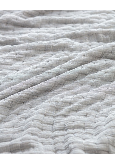 Madame Coco Grania King Size Pamuklu Yatak Örtüsü - Mavi 8684427016589 Mavi