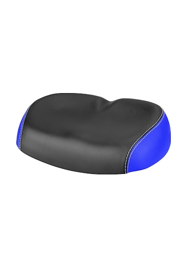 Mavi Bisiklet Konfor Koltuğu - Burunsuz Sürüş Sandalyesi - Pu Deri + Poliüretan Yastık Mavi Mavi