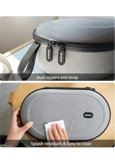 Large Sert Taşıma Çantası Meta Quest 3s/3/oculus 2/pico 4 Uyumlu Gri M42 L