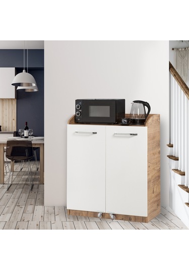 Çok Amaçlı 90 Derece Açılabilir Kısa Kiler Mutfak Dolap