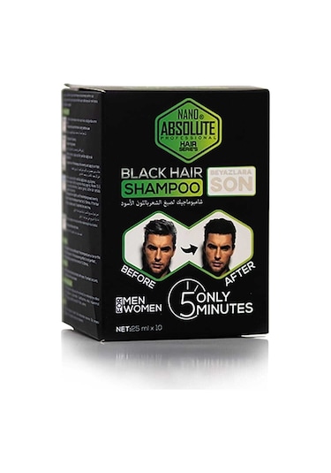 Nano Absolute Siyahlaştırıcı Şampuan 10 Adet 25 ML