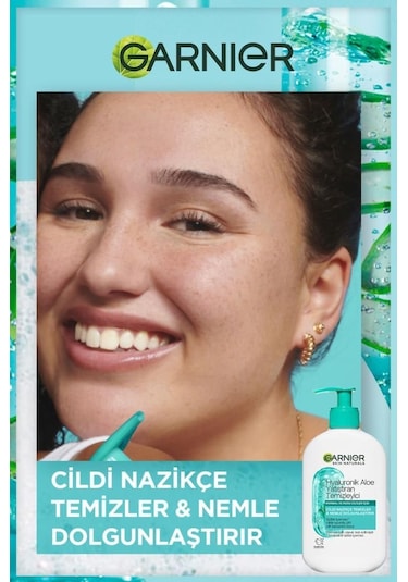 Garnier Hyaluronik Aloe Nemlendiren ve Yatıştıran Temizleyici 250 ML