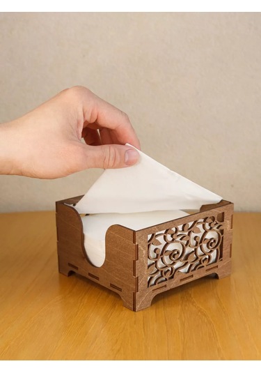 Windywayhome Ahşap Peçetelik 230042036 Kahverengi