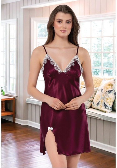 FAAL DANTEL DETAYLI SATEN GECELİK SABAHLIK TAKIM 2115