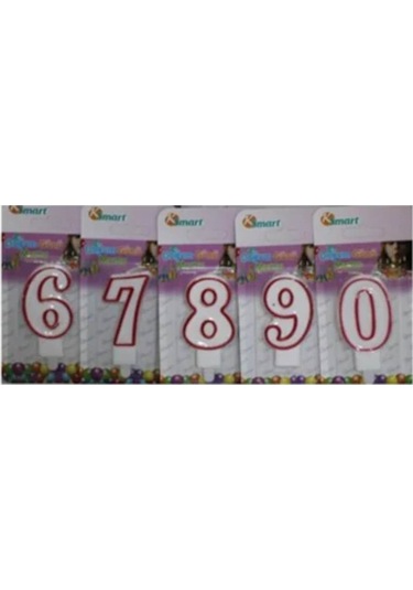 Rakamlı Mum 0 Yaş İçin Pasta Mumu 0 Rakamı