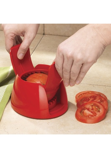 Pratik Amco Domates ve Mozarella Peyniri Dilimleyici Kırmızı