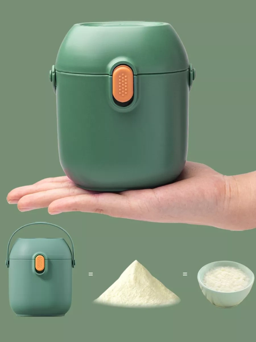 Shop747 Bebek Yiyeceği Ve Toz Unlu Mamalar İçin Saklama Kabı 248635983 Koyu Yeşil