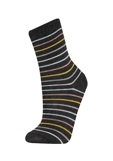 Defacto Kız Çocuk 3'lü Pamuklu Uzun Çorap D5725A8NSKR1 Çok Renkli Defacto Kız Çocuk 3'lü Pamuklu Uzun Çorap D5725A8NSKR1 Çok Renkli