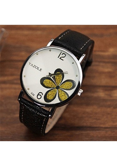 Sones Curren Casual Çelik Kayışlı Kadın Takvimli Saat Altın Siyah