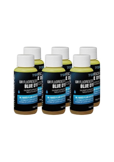 USA Tracerline TP3340-1P6 Oto Yağ-Yakıt-ATF vs. Kaçak Tespit Boyası Kirli Yağda Etkili Mavi Renk 6 Araçlık x 30 ml