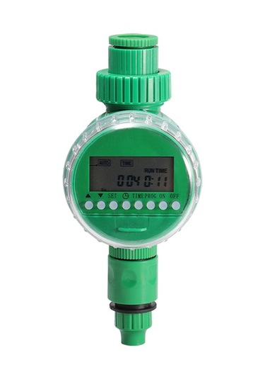 Mufunye Yeşil Otomatik Sulama Kontrol Cihazı - Zamanlayıcı, İngilizce Desteği, Pil Dahil Değil