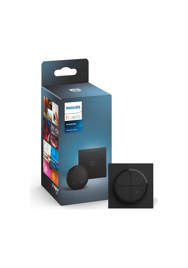 Philips Hue Tap Dial Switch Döner Anahtar, Siyah, Hue Uygulaması
