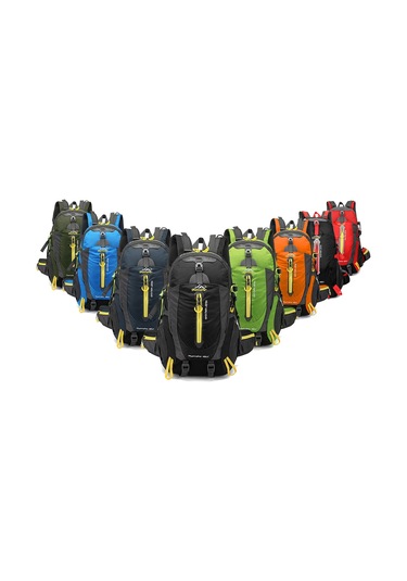 Wezone 40l Dayanıklı Seyahat Sırt Çantası - Hafif, Kompakt Ve Çok Amaçlı Kırmızı