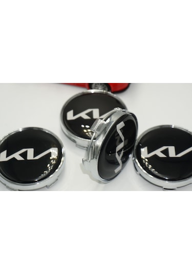 Kia Yeni Nesil Logo Jant Göbeği Kapak Seti 60mm