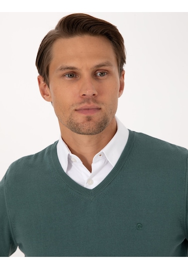 Pierre Cardin Erkek Yeşil Kazak /triko 50314190-vr054 Yeşil