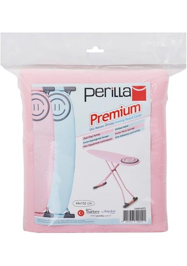 Perilla Premium Extra Süngerli Ütü Masası Kılıfı - Pembe