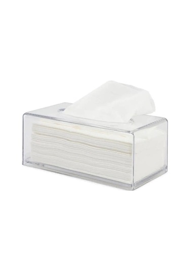 Şeffaf-şeffaf Doku Kutusu Peçetelik Oturma Odası Ev Düzenleyici Kağıt Dispenseri