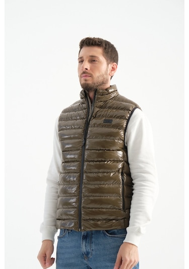 Shooter Sportswear Erkek Parlak Yelek Luxe Bej Haki