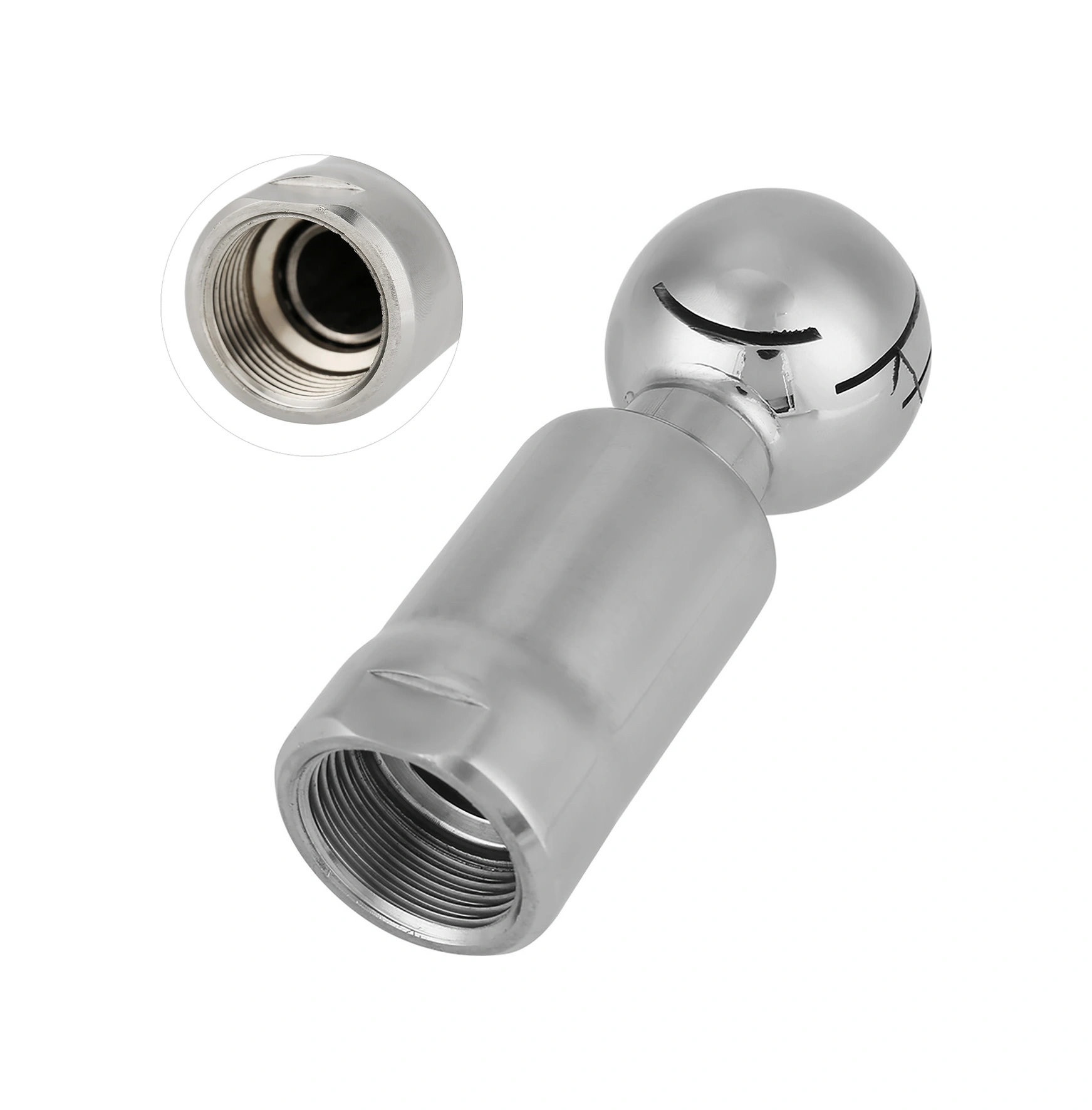 Tenfowee 316l Tıbbi Çelik 3/4 İnç Rotatif Sprey Topu - 1-6m Temizleme Diyametri, 360 Örtüm, Otomatik Yağlama Ve Temizleme Diğer