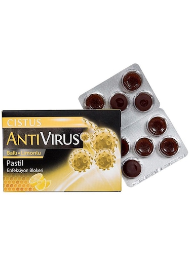 2 X Cistus 10 Pastil Ballı Limonlu