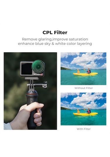 K&f Concept Cpl Nd8 Nd16 Nd32 Nd64 Nd1000 Djı Osmo Action 3/4/5 Pro Uyumlu