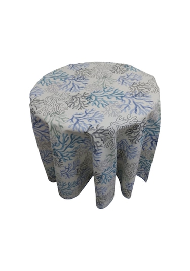 Duck (Sıvı İtici ,Leke Tutmaz) Kumaş,Yuvarlak Yemek Masası Örtüsü (464369742)