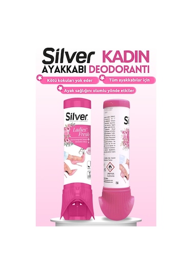 Kadın Ayakkabı Deodorantı Koku Giderici Önleyici 100 Ml Çok Renkli