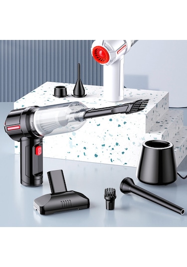 Lemestar Taşınabilir Şarjlı Araç Toz Toplayıcı Ve Şişirme Pompası - Güçlü Emiş Ve Çok Fonksiyonlu Tasarım