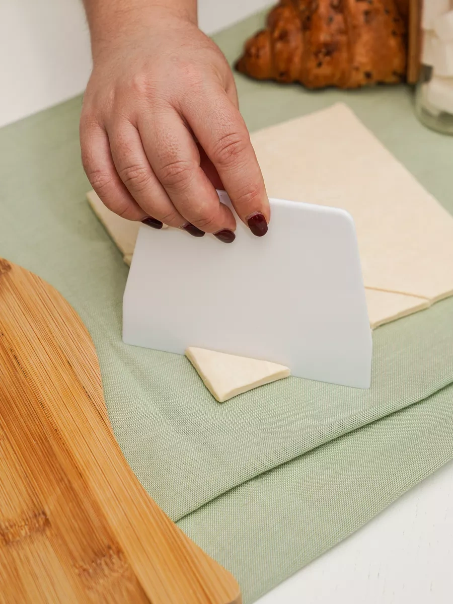 Topichome Hamur İçin Plastik Pasta Spatulası 13,5 Cm 47443337 Beyaz