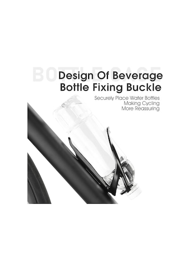 West Bıkıng Yp0704043 Bisiklet Su Şişesi Kafesi Pc+fiberglas Bisiklet Şişe Montaj Braketi - Siyah